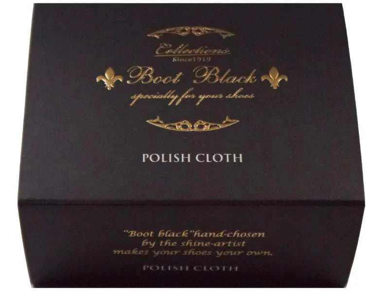 Set of three ultra-soft cotton polish cloths for shoe cream and wax polish application
