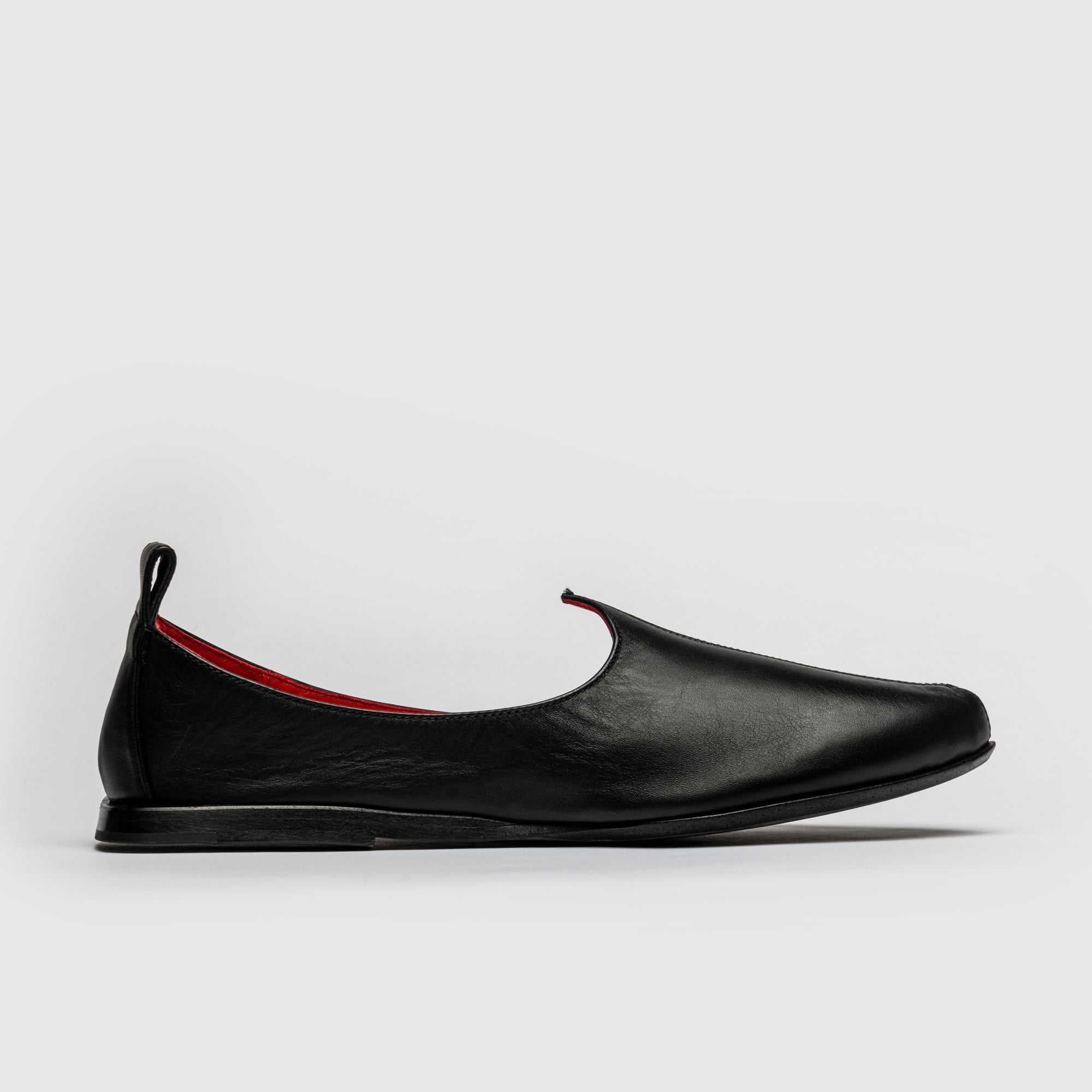 Womens loafers handcrafted Italian leather Mojri-inspired calfskin shoes