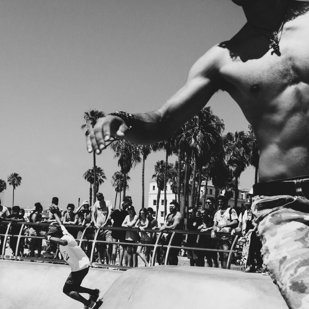Skaters in Venice Beach, Los Angeles. Shot during travels my JOCO's designer. 