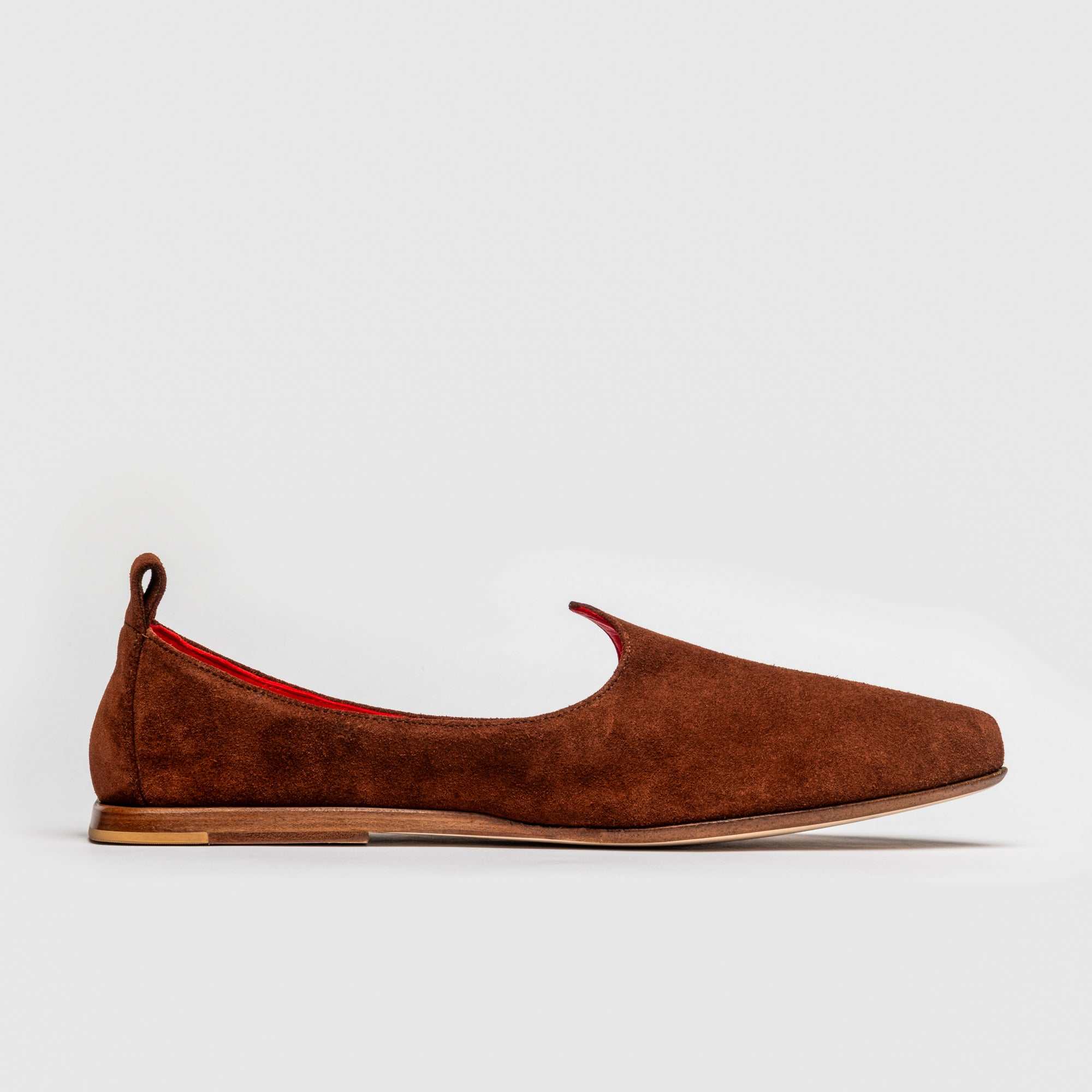 The Royal Edit men's suede Mojri loafers with Indian-inspired artisan craftsmanship and sleek Rajasthani design